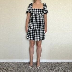 H&M Checkered Dress Size S